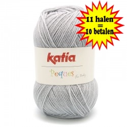 Katia Peques Baby Acryl - kleur 84918 Licht Grijs OP is OP