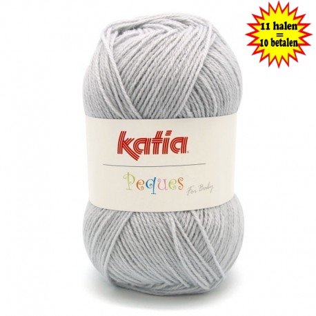 Katia Peques Baby Acryl - kleur 84918 Licht Grijs