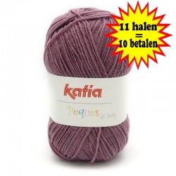 Katia Peques Baby Acryl - kleur 84942 Oud Paars OP is OP