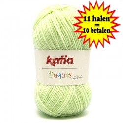 Katia Peques Baby Acryl - kleur 84913 Zeer Licht Groen OP is OP