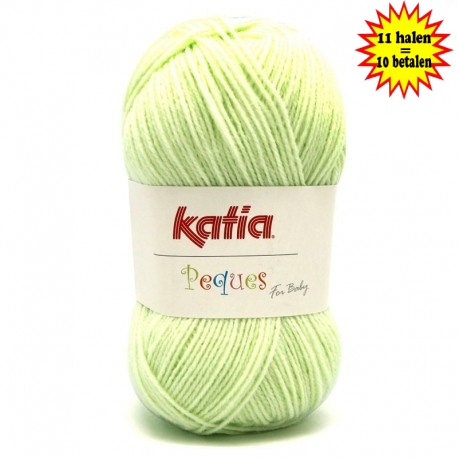 Katia Peques Baby Acryl - kleur 84913 Zeer Licht Groen