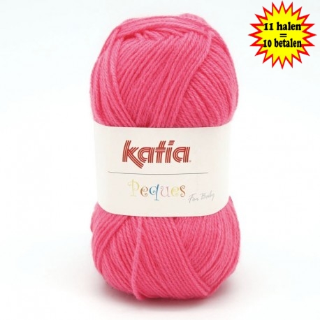 Katia Peques Baby Acryl - kleur 84923 Donker Roze