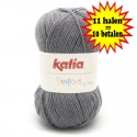 Katia Peques Baby Acryl - kleur 84937 Donker Grijs OP is OP