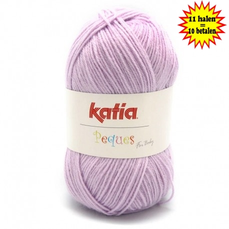 Katia Peques Baby Acryl - kleur 84940 Roze Lila