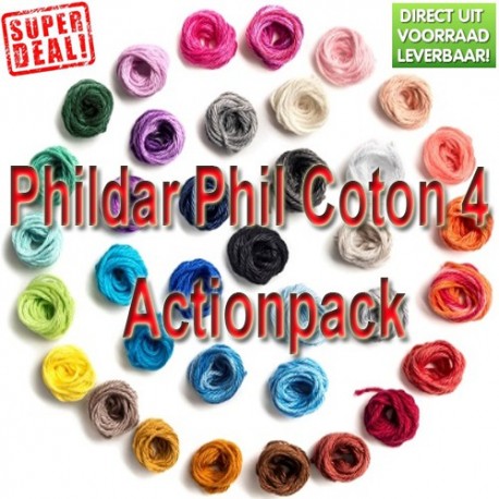 Phildar Phil Coton 4 Action Pack