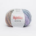 Katia Kyoto kleur 65 - Lila-Parelmoer-lichtviolet-Oranje-Blauw OP is OP
