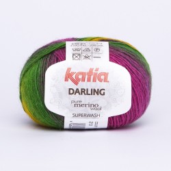 Katia Darling kleur 213 - Geel-Fuchsia-Lila-Rood-Groen - OP is OP