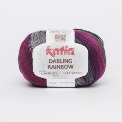 Katia Darling Rainbow kleur 303 - Grijs - Lila - Licht lila - OP is OP