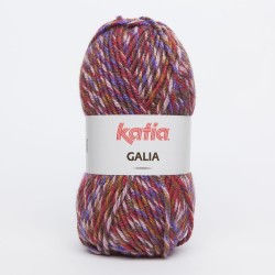 Katia Galia kleur 75 - Lila - Medium paars - Bruin - Rood -- OP is OP --