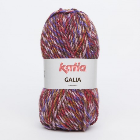 Katia Galia kleur 75 - Lila - Medium paars - Bruin - Rood