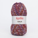 Katia Galia kleur 75 - Lila - Medium paars - Bruin - Rood -- OP is OP --